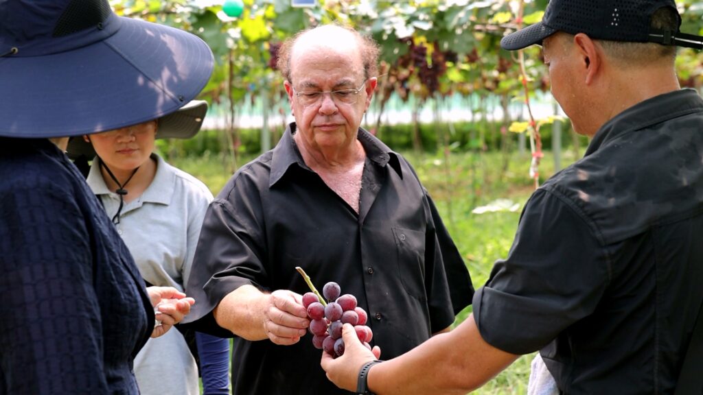 Israeli Scientist Avi Perl Visits Shenyuan, Provides Grape Breeding Guidance
